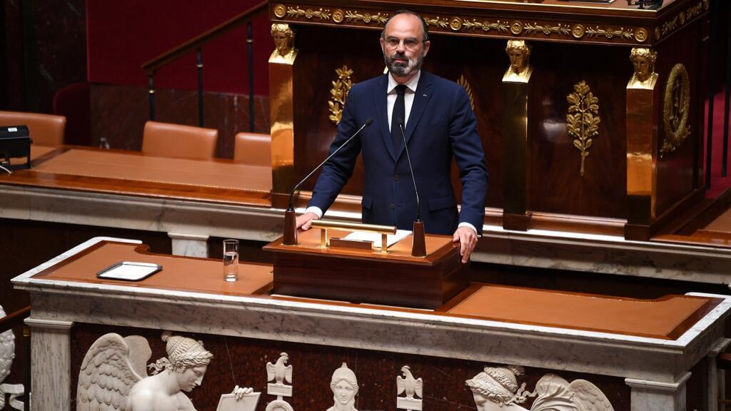 Le Premier ministre Edouard Philippe lors de la présentation de son plan de déconfinement devant l'Assemblée nationale le 28 avril 2020.