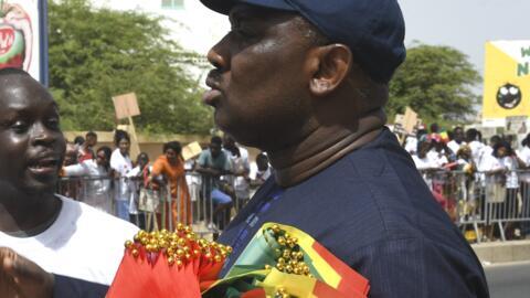 Le député Farba Ngom et proche de Macky Sall, lors de la visite du président chinois Xi Jinping, le 21 juillet 2018 à Dakar.