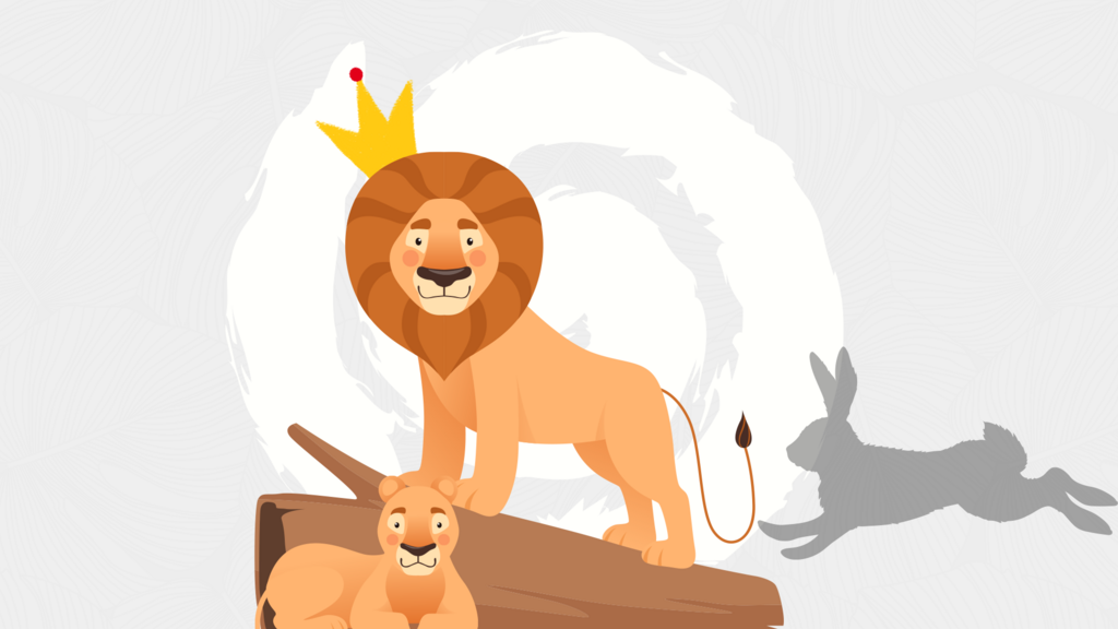 Le roi lion et sa fille