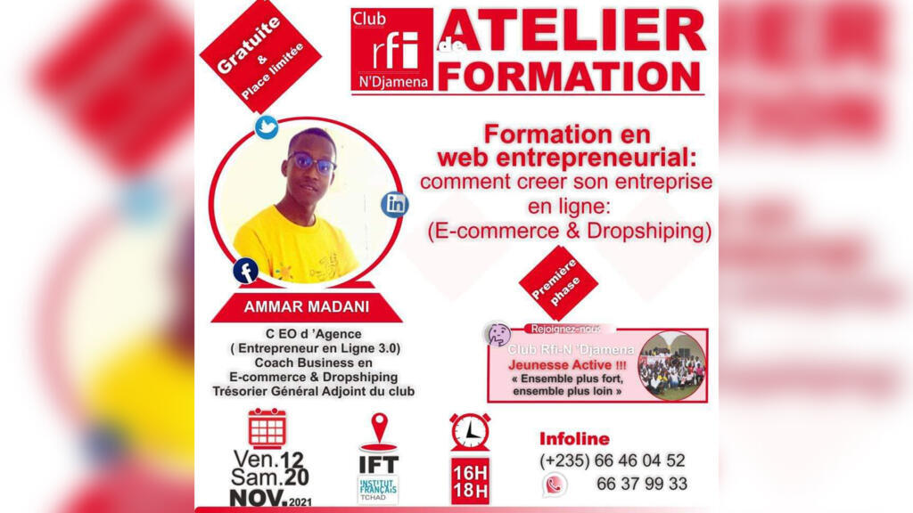 Atelier formation en web entrepreneurial.