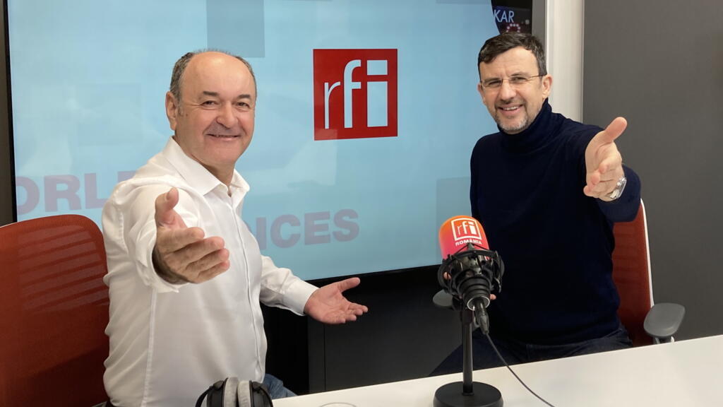 Mirel Bran și Mihnea Stere în studioul RFI România