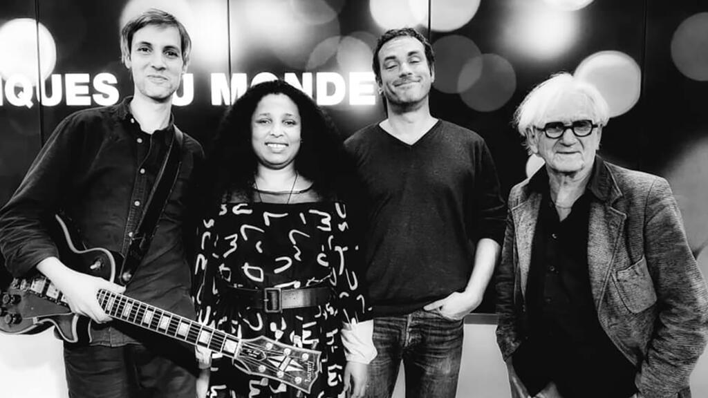 Selamnesh Zéméné avec Bertrand Dupont, Rudy Blas et Antonin Volson à RFI.
