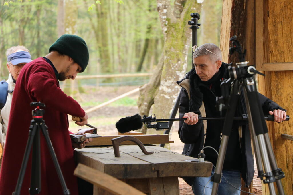 Captation des gestes du menuisier - chantier de Guédelon