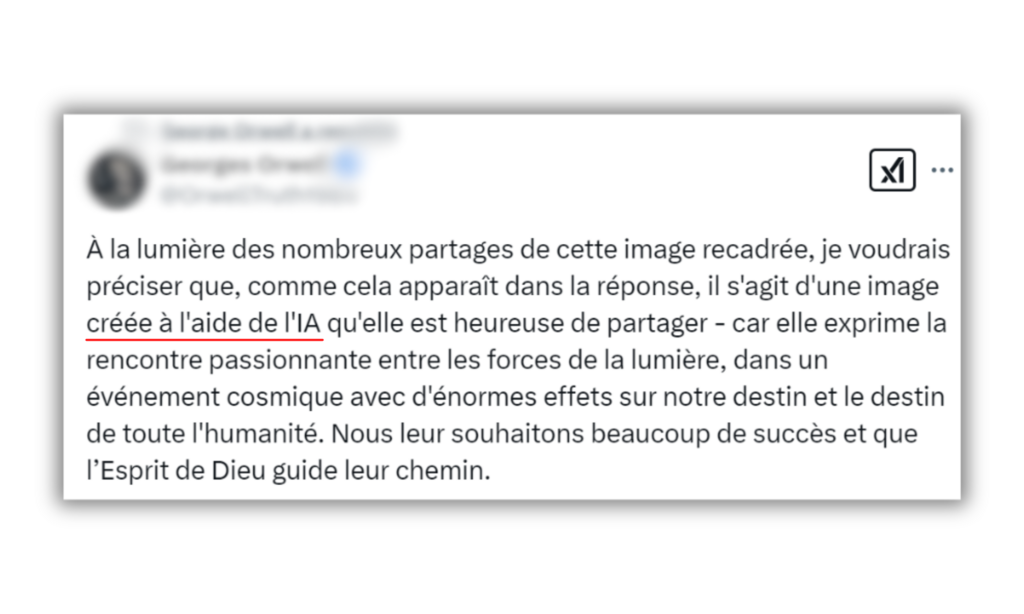 Ce message d'avertissement, tardif, n'a été que très peu partagé.