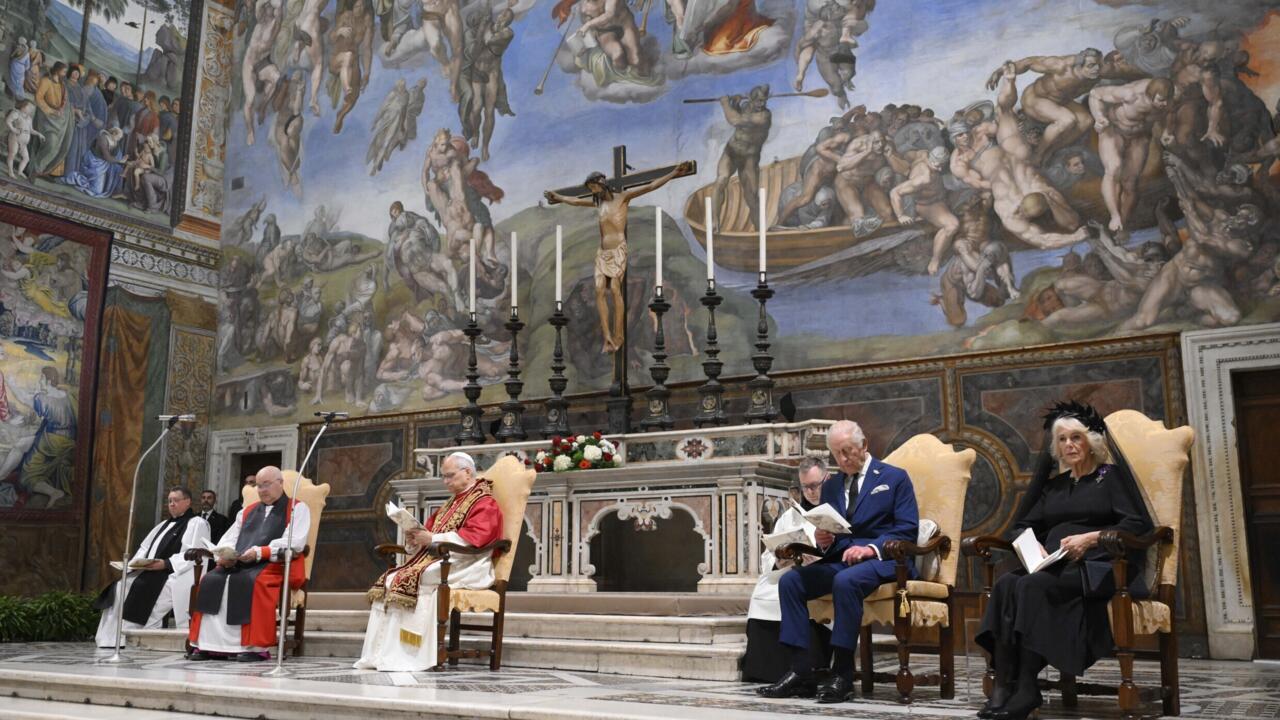 Vatican: le pape Léon XIV et le roi Charles III prient ensemble, une première historique