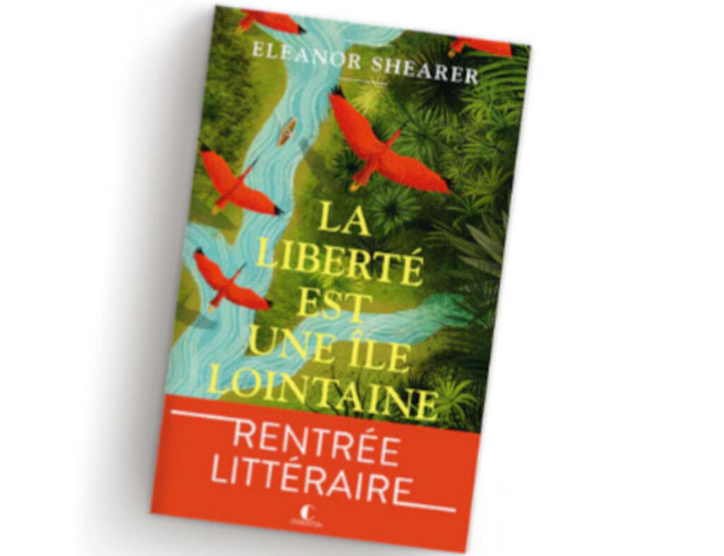 Couverture de « La-liberté-est-une-ile-lointaine », le livre d'Eleanor-Shearer, publié aux éditions Charleston.