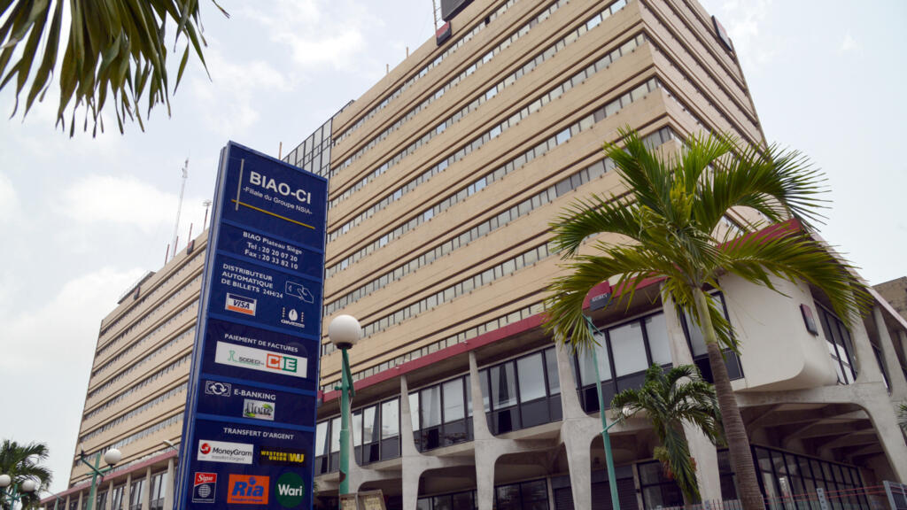 Le siège de la banque Société Générale à Abidjan, en Côte d'Ivoire.