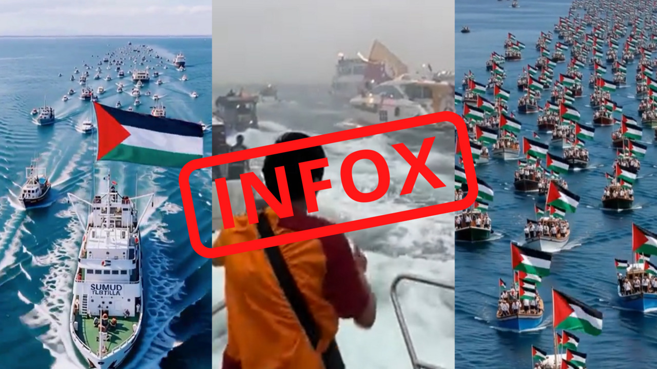 Non, ces images ne montrent pas la flottille Global Sumud en route vers Gaza