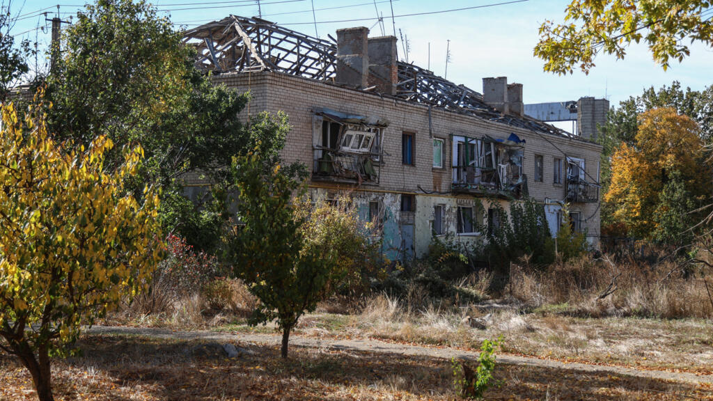 Une école détruite dans l'ancienne zone occupée par les Russes, à Sinihurivka.