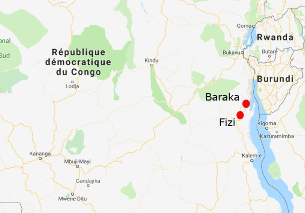 非洲 / 刚果(金):南基伍省的巴拉卡(Baraka)
Afrique / RD Congo : localités de Baraka (Sud-Kivu).