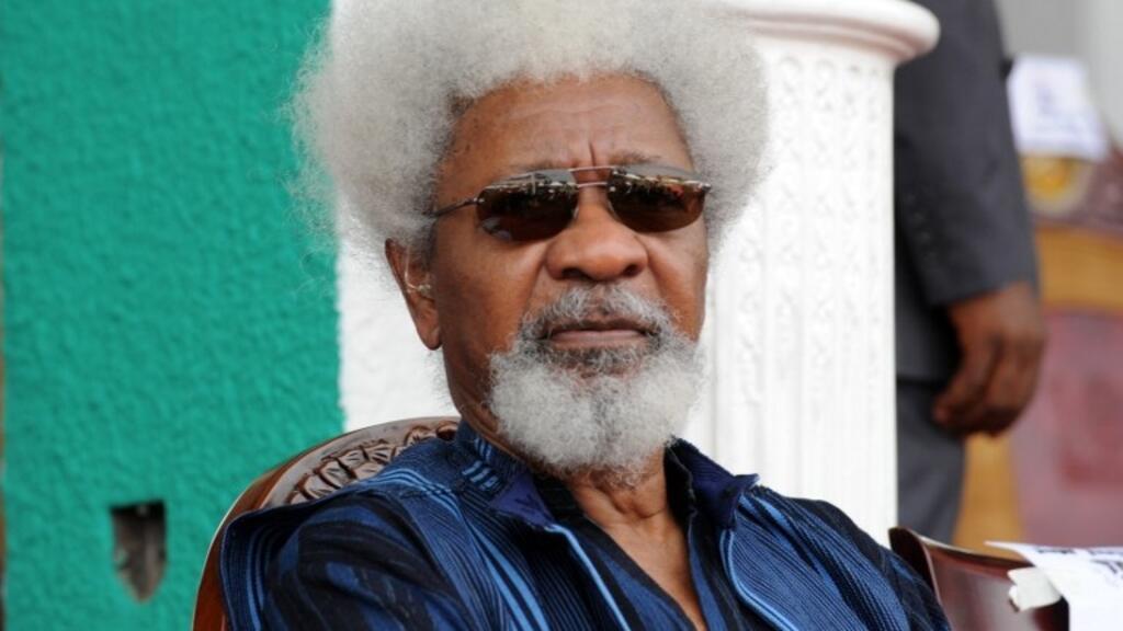 L'écrivain nigérian, prix Nobel de littérature, Wole Soyinka en 2012.