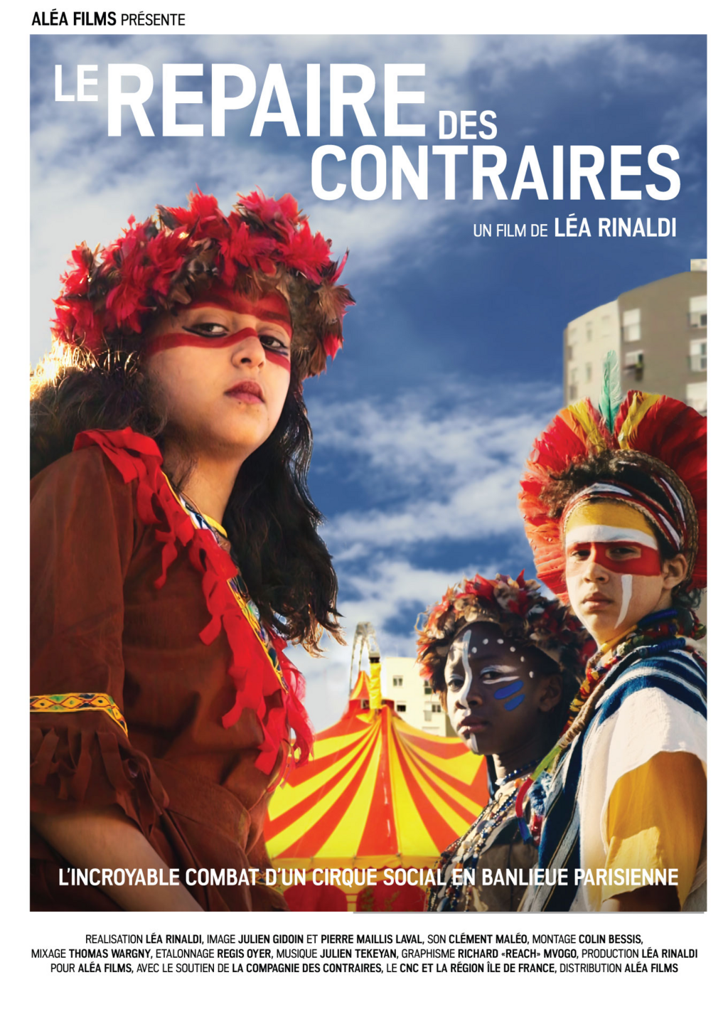 Cartaz do documentário "Le Repaire des Contraires" da diretora Léa Rinaldi.