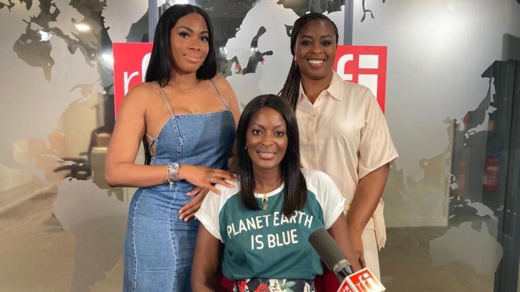 Sylvie et Fatou Dione aux côtés de Diara Ndiaye.