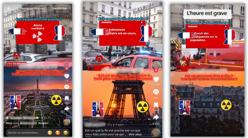 L'infox dépasse les 700 000 vues en seulement quelques publications sur TikTok.