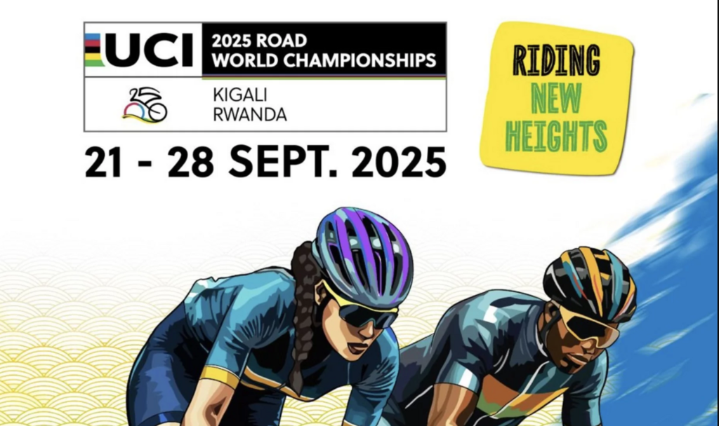 Les mondiaux de cyclisme 2025 auront lieu du 26 au 28 septembre à Kigali (Rwanda)