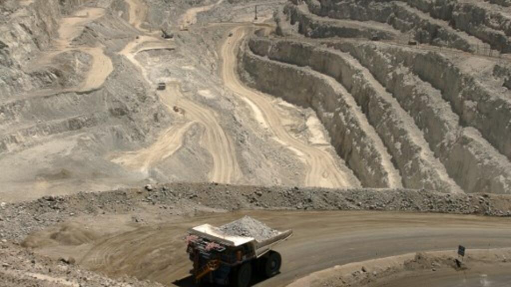 Vue de Rössing, la plus ancienne mine de Namibie exploitée depuis 1976 et qui devrait fermer en 2022.