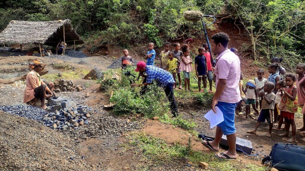 Photo tournage Davy Ramandimbisoa, lauréat ePOP+ 2024.