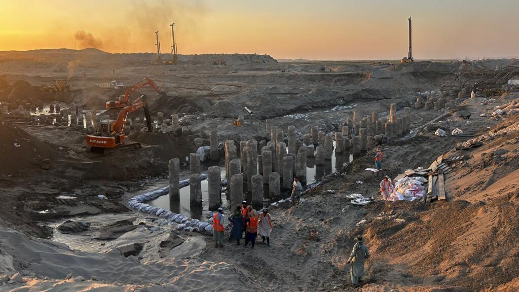 Le site de Sarband, chantier de construction du canal de Qosh Tepa, dans la province de Balkh.