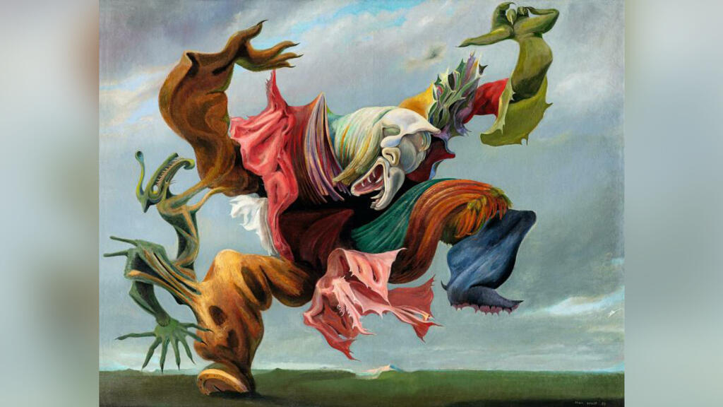 Max Ernst, « L'ange du foyer (Le triomphe du surréalisme) », 1937.