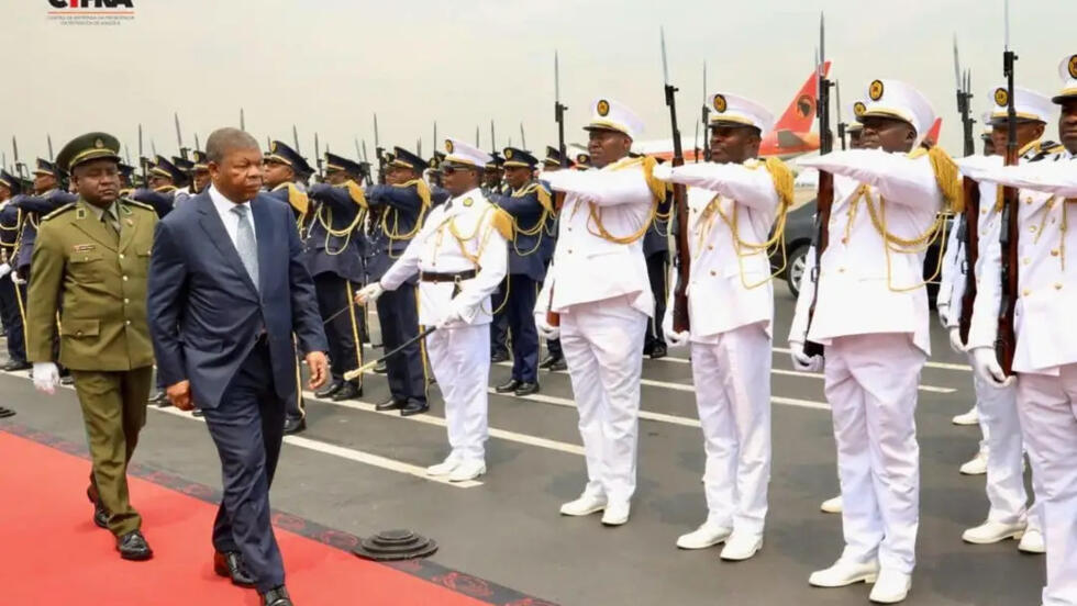 Rais wa Angola, João Lourenço, mpatanishi wa Umoja wa Afrika (AU) kwa lengo la kurejesha amani mashariki mwa DRC, mjini Kinshasa, Agosti 12, 2024.