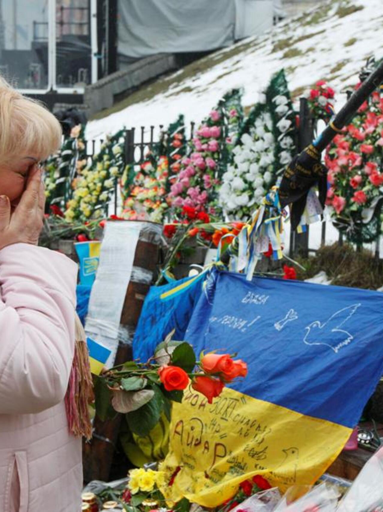 乌克兰基辅独立广场示威遭镇压周年前总统亚努科维奇下落不明