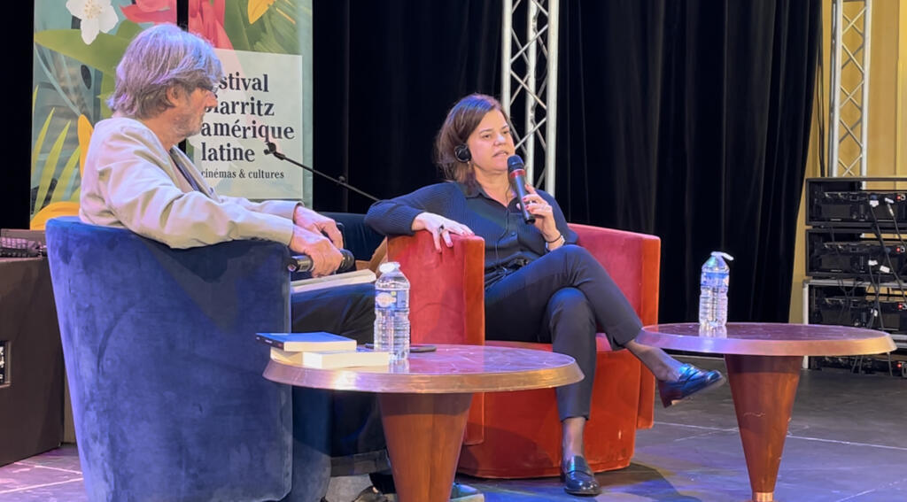 A escritora Patricia Melo foi uma das convidadas do Festival de Cinema Latino-Americano de Biarritz, que aconteceu de 26 de setembro a 2 de outubro. Ela falou de seus romances no Salão dos Embaixadores, no Cassino Municipal. Patrícia Melo é uma das autoras brasileiras contemporâneas de maior visibilidade no exterior, com seus livros traduzidos em várias línguas.