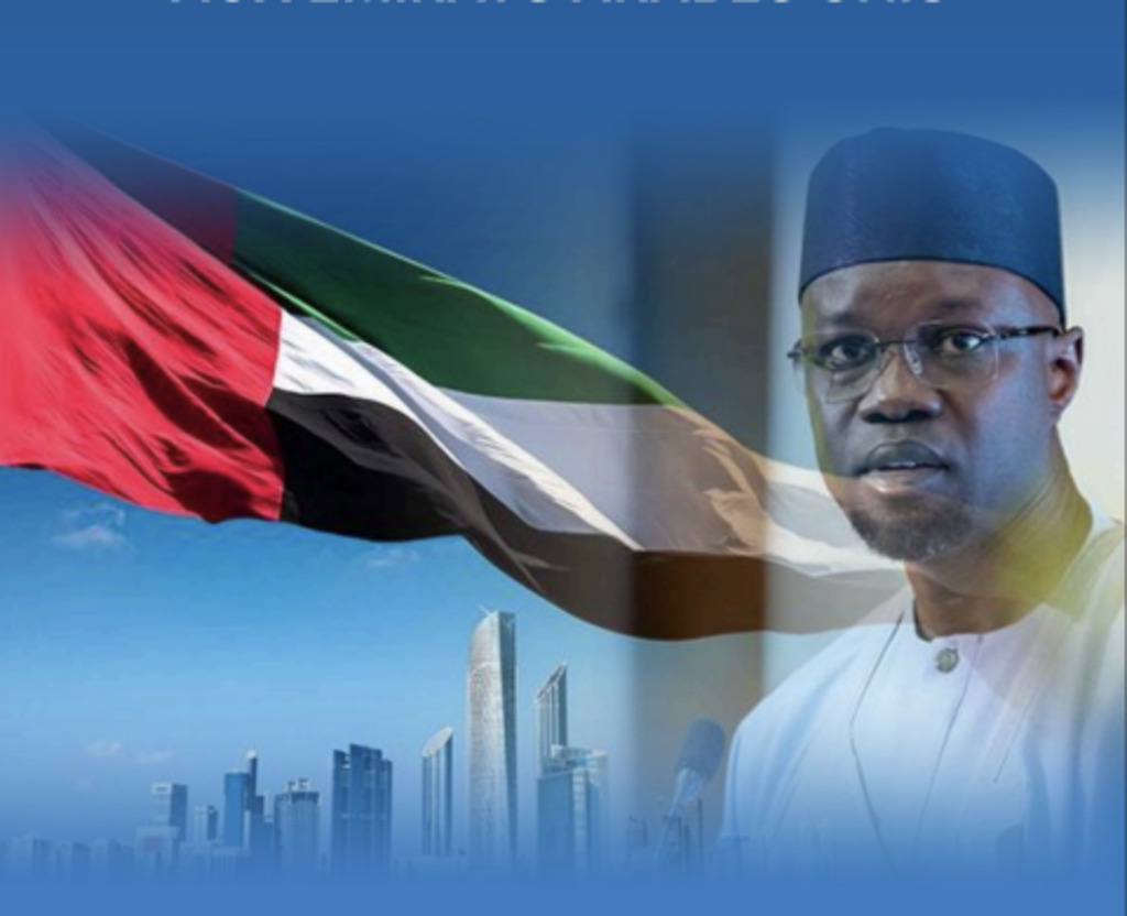Sénégal minisiriɲɛmaa Ousmane SONKO,bɛɛ taama na Emirats arabes Unis.