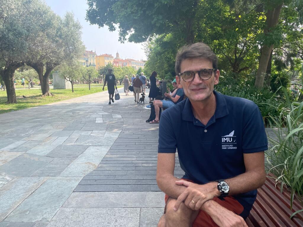 Ricardo Gomes, biólogo Marinho, apresentou em Nice o documentário "Quanto Vale o Azul?".