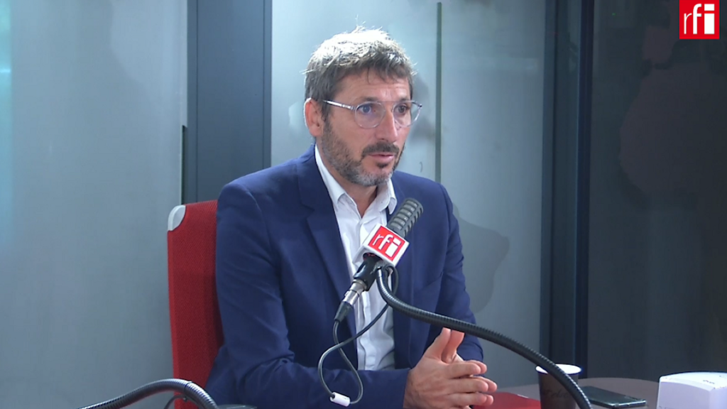 Matthieu Orphelin, député écologiste, co-président du groupe Écologie démocratie solidarité (EDS) à l’Assemblée nationale dans les studios de RFI, le 23 septembre 2020.RFI