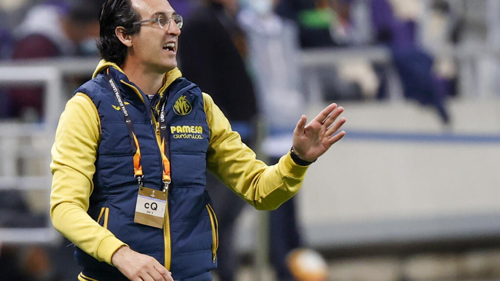 Unai Emery, l'entraîneur du club espagnol de Villarreal, va affronter son ancien club d’Arsenal en demi-finale de Ligue Europa. (Photo: Unai Emery, lors du match de groupes de la Ligue Europa à Tel Aviv, le 26 novembre 2020).