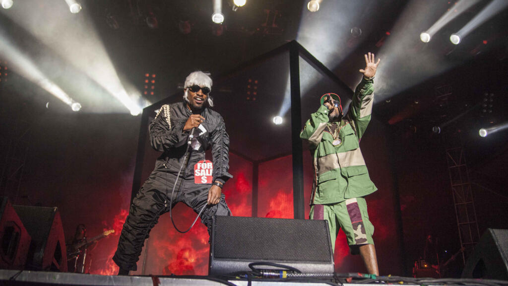 André 3000 et Big Boi au CounterPoint Music Festival le 27 avril 2014, à Kingston Downs, en Géorgie du Nord.