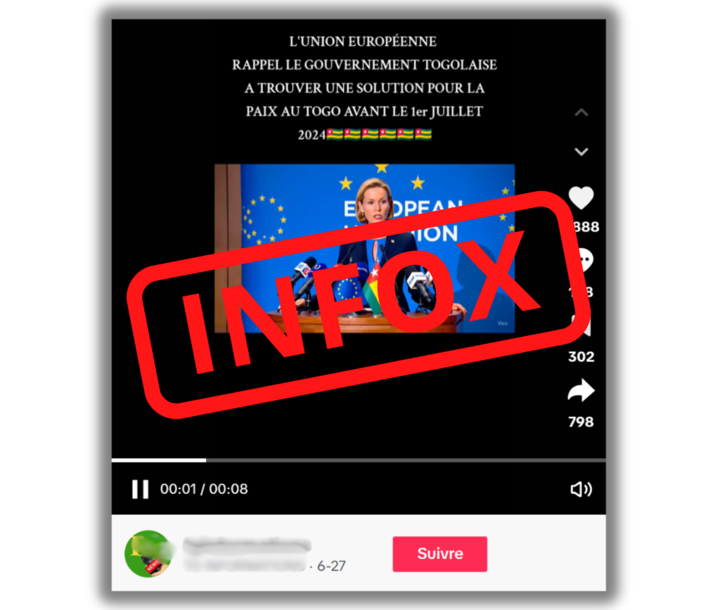 L'infox circule avec différents visuels.