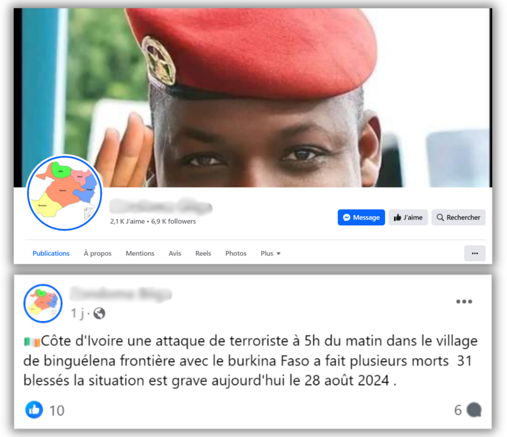 Ce compte semble être le premier à avoir partagé cette fausse information.