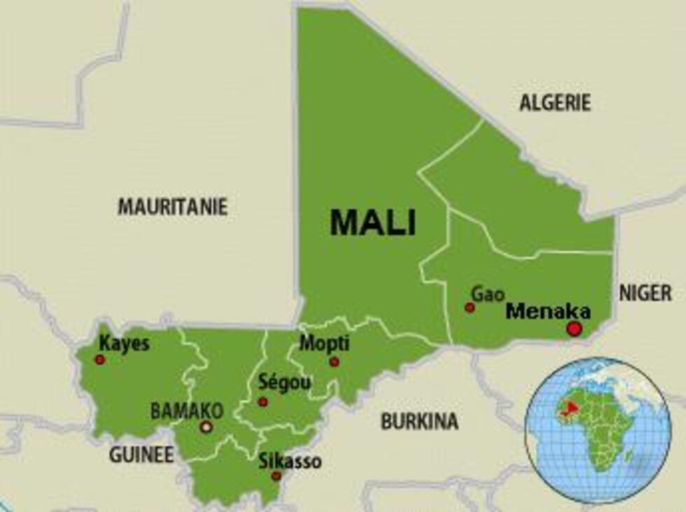 存档地图 / 非洲 ：马里及其主要城市中有卡伊（Kayes）。
Carte archive / Afrique : le Mali et ses grandes villes