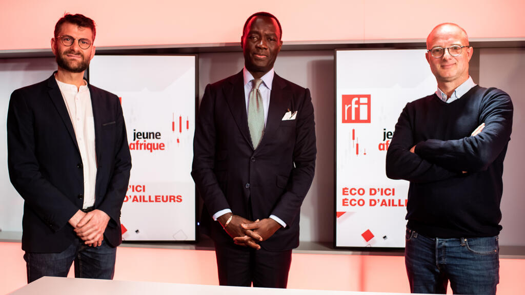 De gauche à droite : Julien Clémençot (Jeune Afrique), Alain Nkoutchou (Ecobank), Bruno Faure (RFI).