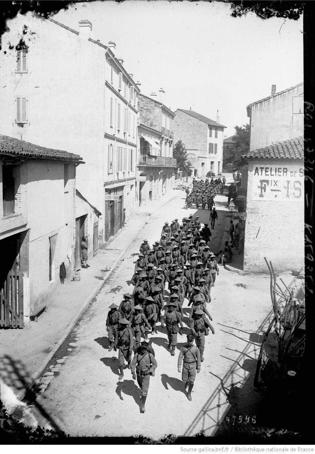 Lính Đông Dương ở Saint-Raphael (miền nam Pháp).