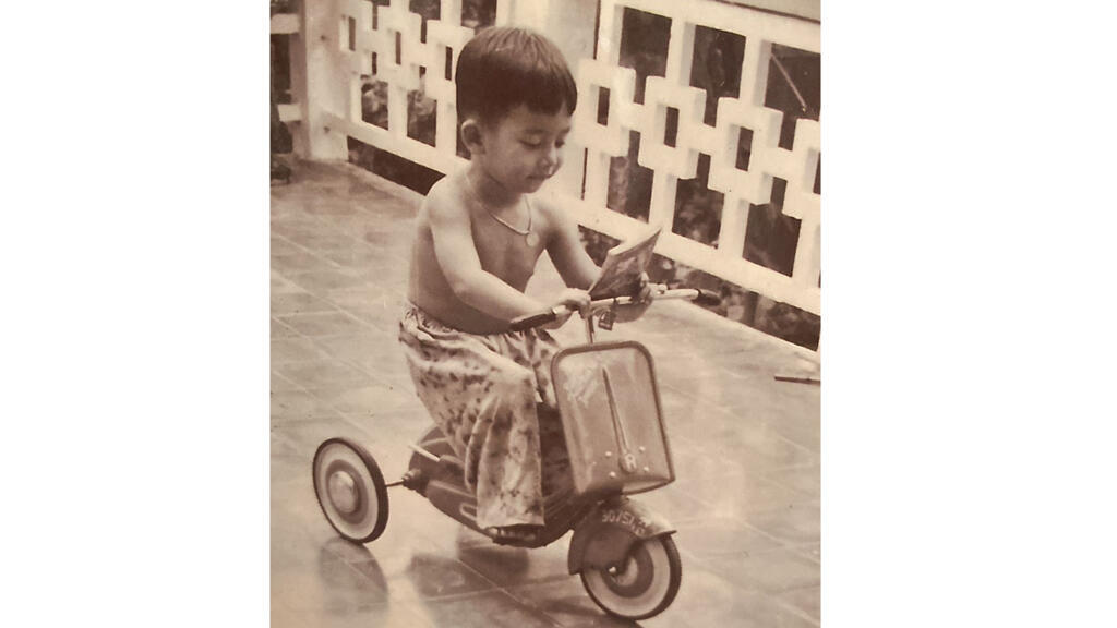 Noratt Nguon enfant à Phnom Penh.
