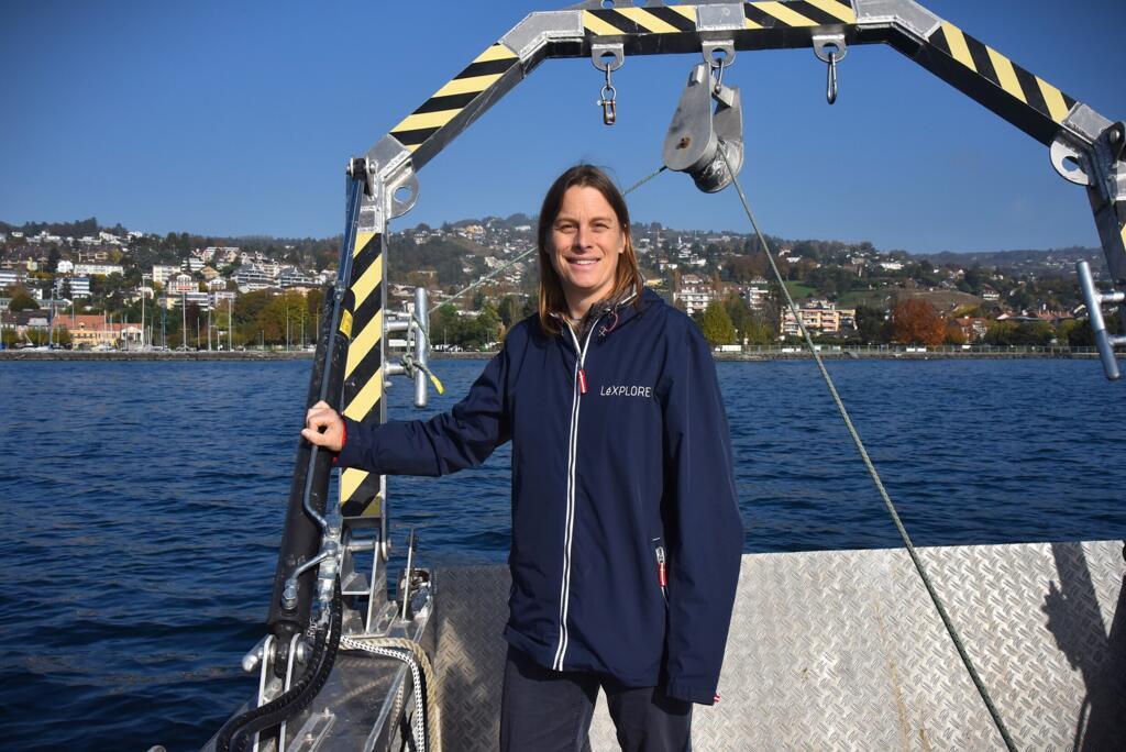 Natacha Tofield-Pasche, limnologue et directrice opérationnelle de LeXPLORE, le 1er novembre 2024.