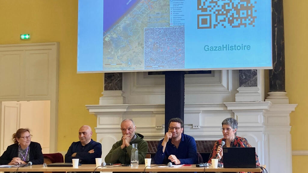 Présentation de l’appli GazaHistoire par Malika Rahal, directrice de l’IHTP.