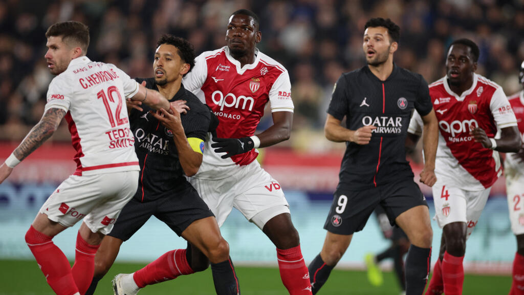 Football: le PSG dominé par Monaco et en danger en tête de la Ligue 1
