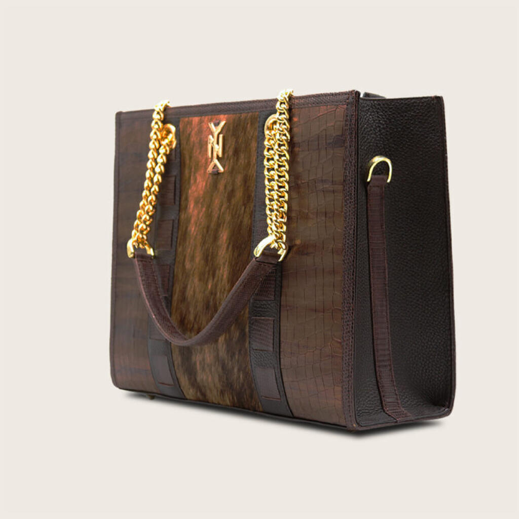 Executive Tote marron - Néné Yaya