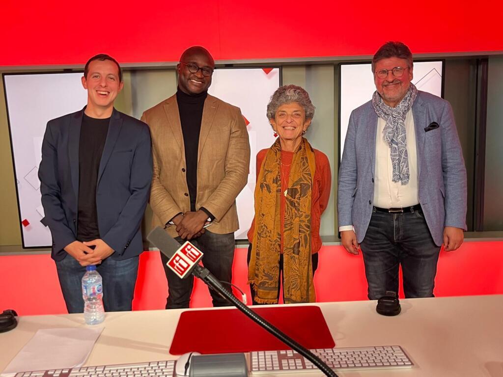 De g.à d. : Hatem Nafti, Namouri Dosso, Sophie Bessis et Naoufel Brahimi El-Mili