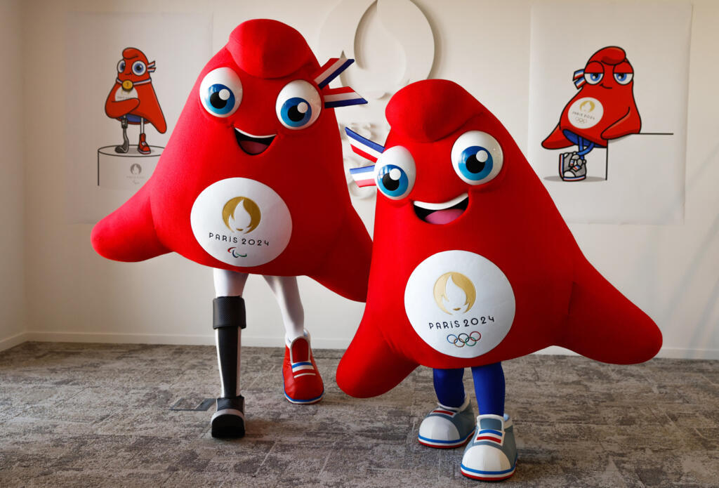 Os Phryges, as mascotes de Paris 2024 que têm o formato de bonés revolucionários
