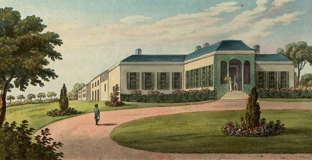 Illustration of Longwood, Napoleon Bonaparte's residence on St.Helena.