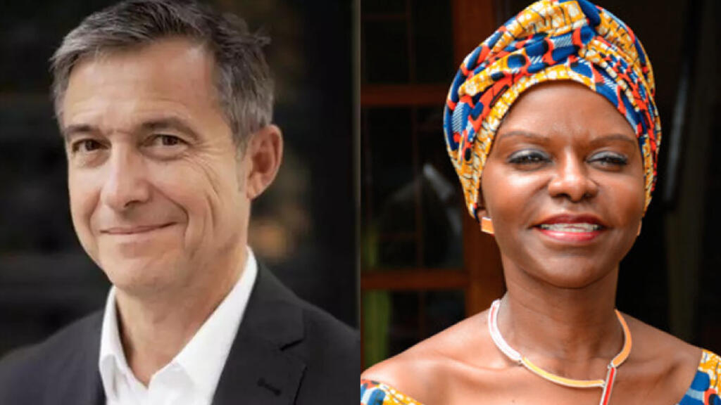 Didier Fassin (Collège de France/P. Imbert) et Francine Ntoumi (Fondation Congolaise pour la Recherche médicale, FCRM).