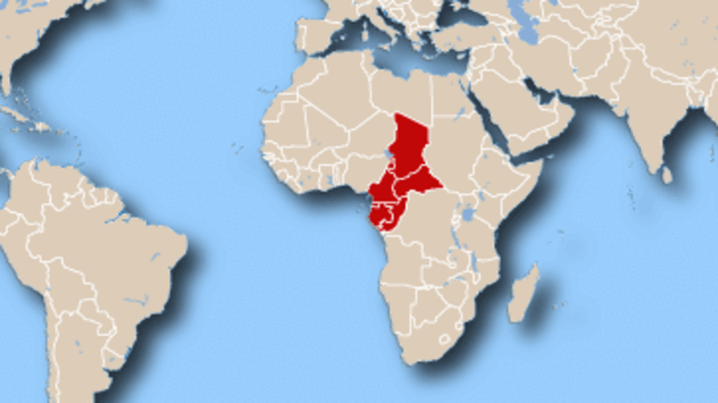 Les six pays de la CEMAC: le Tchad, la République centrafricaine, le Congo, le Gabon, la Guinée équatoriale et le Cameroun.
