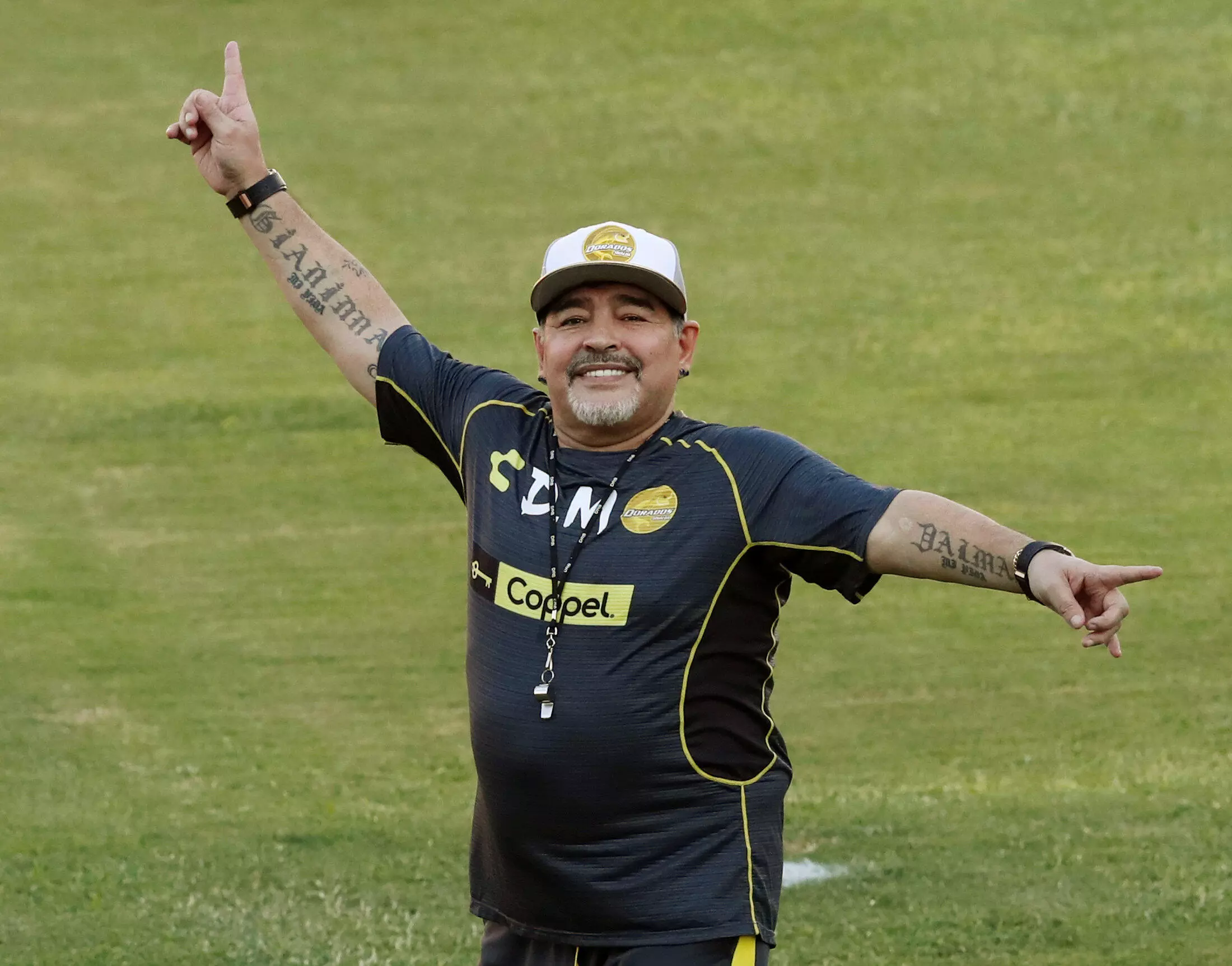 Diego Maradona a été entraîneur des Dorados de Sinaloa en deuxième division mexicaine, en 2018-2019