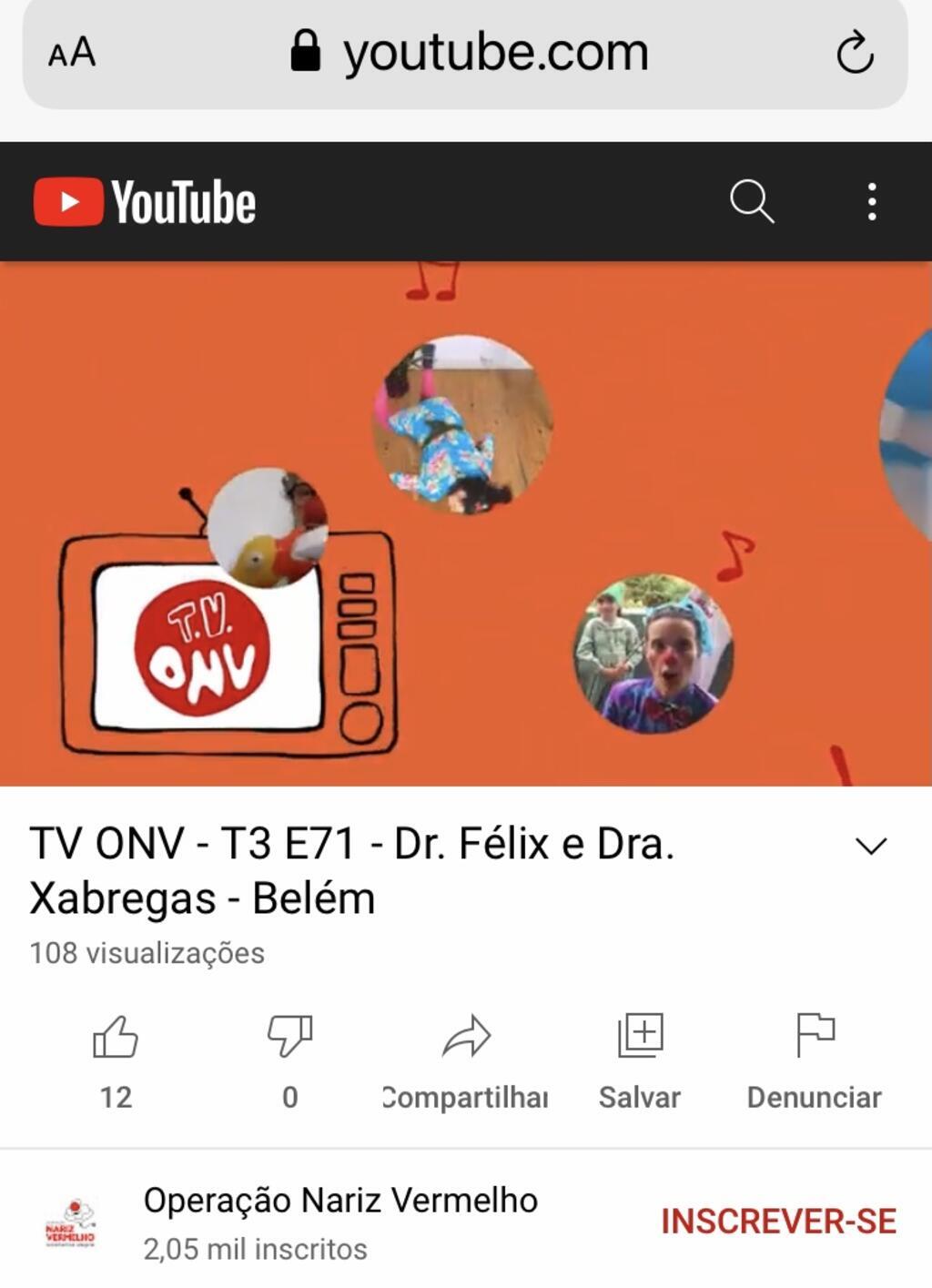 TV ONV no YouTube