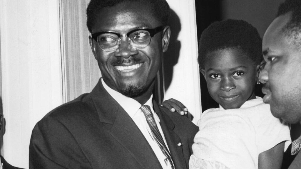 Patrice Lumumba, en famille, le 10 août 1960.