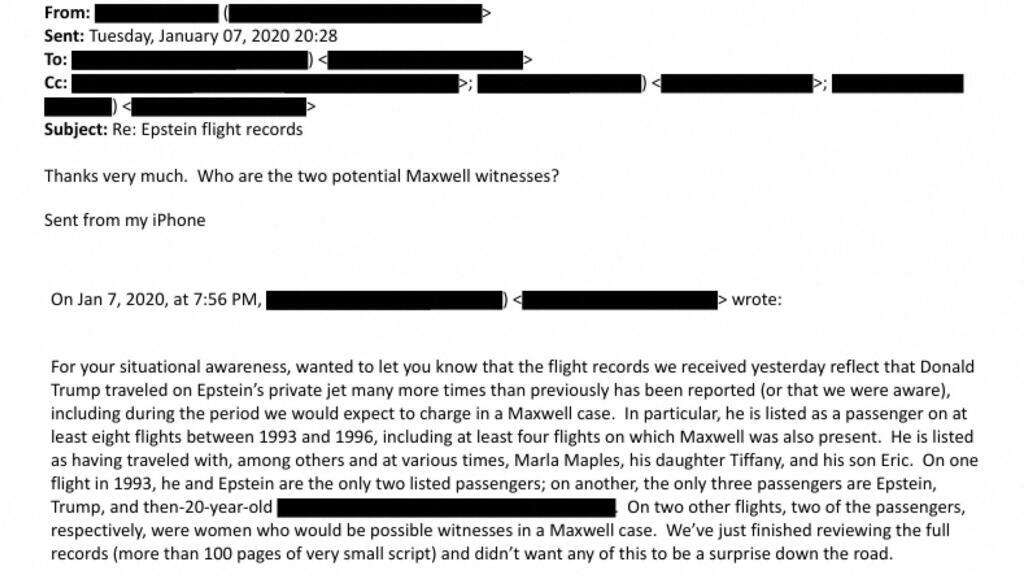 Affaire Epstein aux États-Unis: Donald Trump sous pression après la publication de nouveaux documents